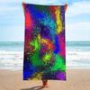 Abstract 3D Geruit Mooie Strandlaken Zandloos Badlaken Zomer Badjassen toalla tumbona voor Man Vrouw