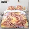 Colorful Marble Printed Pattern Bedspread Cover Package Microfiber Geometric Art Abstract Bed Cover Package King Dimension Queen Size For Girls Kids
