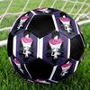 Pallone da Calcio Colorato Cucito a Macchina PVC Misura 5 Pronto per Allenamento di Squadra e Competizione Resistente Alto Rimbalzo Raffreddamento Regalo Sportivo