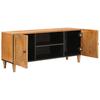 TV Unit in Light Brown 105 x 33 x 46 cm Solid Mango Wood