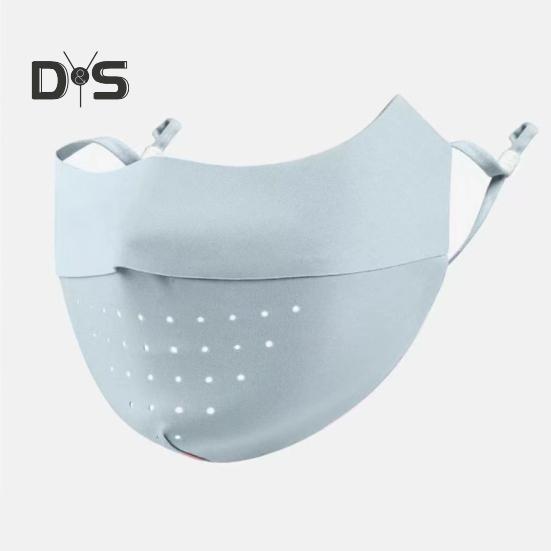 Gesichtsschutz, nahtlos, atmungsaktiv, mit Löchern, Sonnenschutz, 3D-Gesichtsschutz im schlanken Design, UPF 50, atmungsaktiver Gesichtsschutz aus Eisseidengewebe