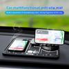 Car Anti-Slip Mat 4 in 1 Anti Slide Silicone Dashboard Car Pad Mat Auto Phone Holder Car Parking Number Card Dash Phone Mount