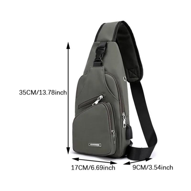 New Men Women Chest Bag Crossbody Shoulder Trend Outdoor Business Messenger