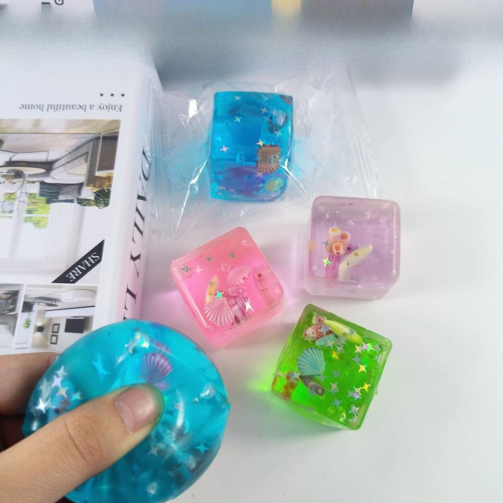 Cubo Oceanico Maltosio Squishy Cubo d'Acqua Rimbalzo Lento Sensoriale Spremere Per Sollievo dallo Stress Quotidiano