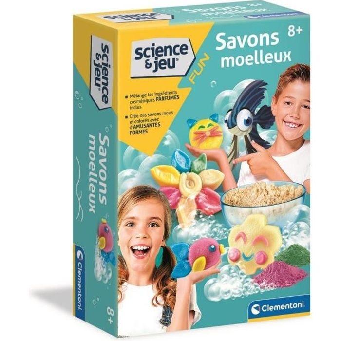 Clementoni - Jeu de science - Création de savons moelleux pour enfants - Ingrédients et ustensiles inclus - Des 8 ans