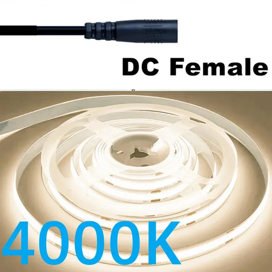 320LED 1-10m Dimmable LED COB Strip DC 12V 24V FOB Lights for Room Bedroom Decor High Density Soft Flexible Neon Tape Light Lamp