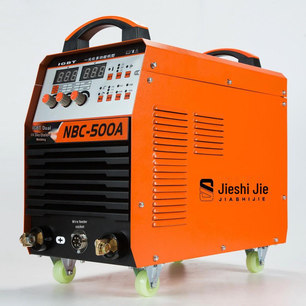 Industrial NBC-500A Dual-Use Gas Shielded Welder, Three-Phase Electric Multifunctional Unit