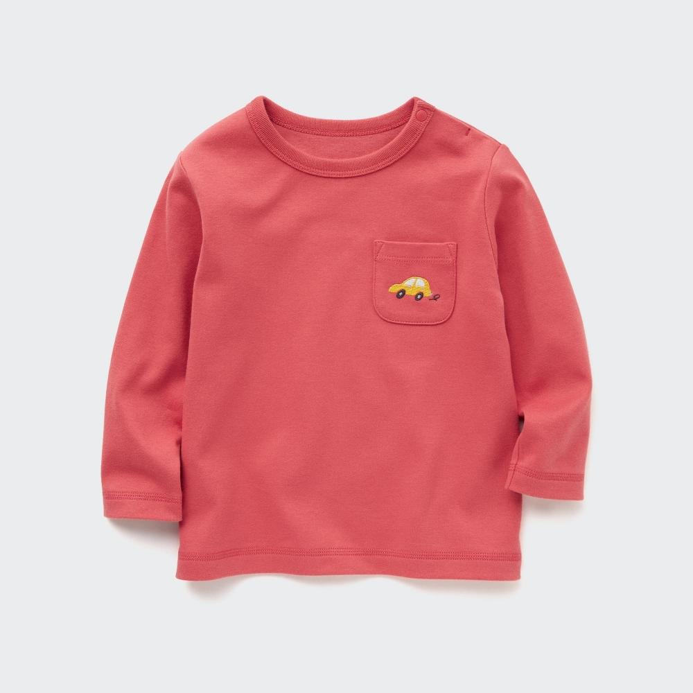 

Футболка UNIQLO JAPAN с круглым вырезом и длинными рукавами