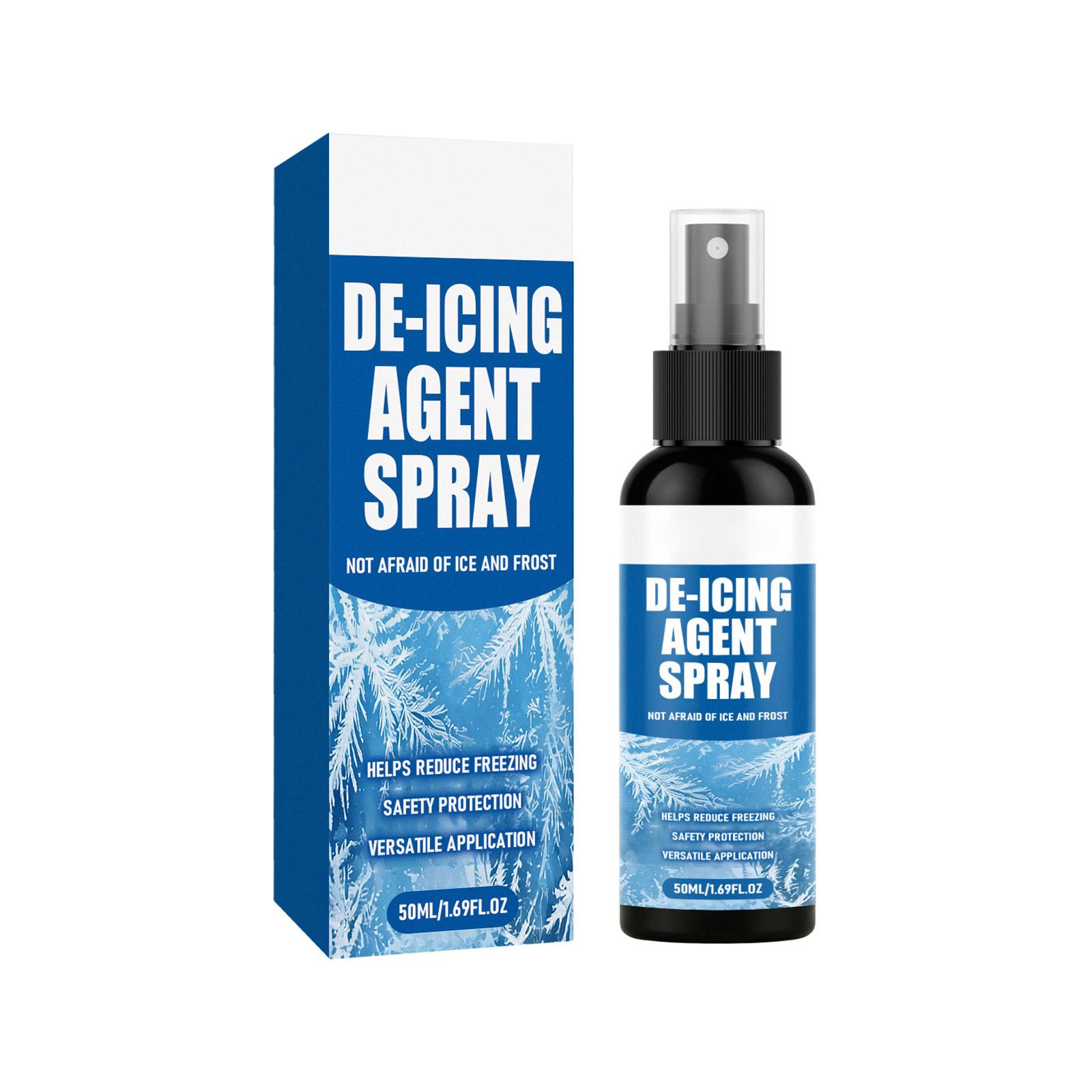De-Icing Agent Spray 50ML Helps Reduce Freezing and Frost Safety Protection Versatile Application for Refrigerator and Freezer Use One Size синий