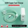 3-in-1 Fast Charging Cable: Compatible with Apple, Huawei, Xiaomi - Type-C Plug