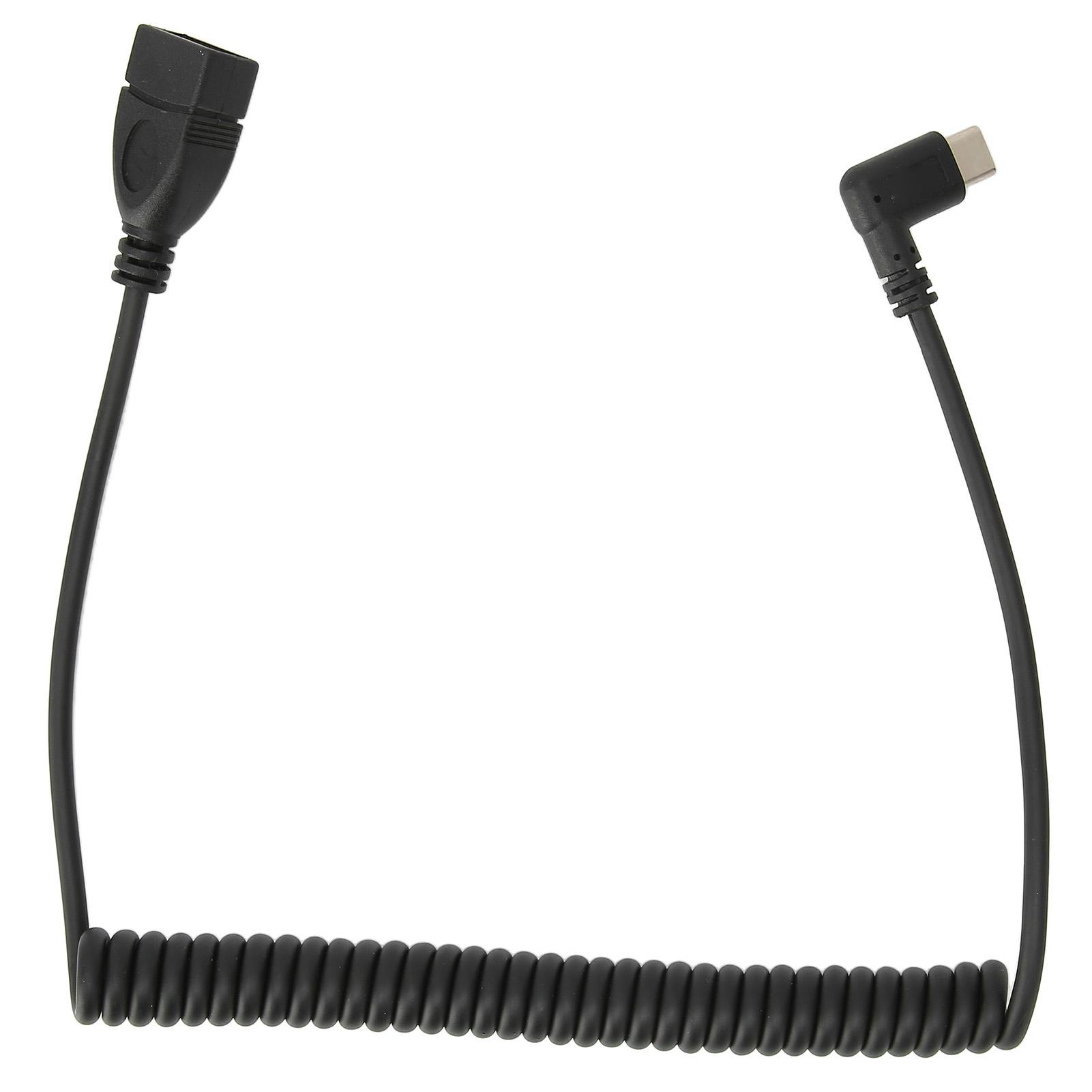 

Кабель-удлинитель данных ПВХ Гибкий Спиральный Тип C к USB гнездо Шнур для Мобильного телефона USB-накопителя