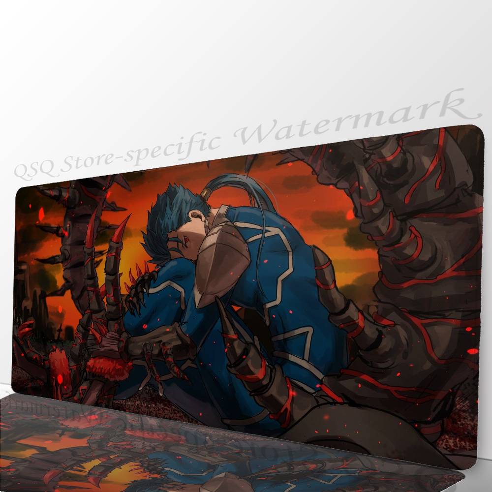 Lancer Anime Game F-fate Mousepad Non-slip Suitable For Office Computers Laptops E-sports Game Desk Mats XXL Keyboard