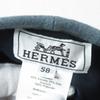 Excellent HERMES Beret Gray Cashmere Women 58 Used