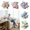 Multicolor Hydrangea Artificial Flowers Silk Petals Green Leaves Simulation Peony Dandelion Bouquet Photo Props DIY Accessories
