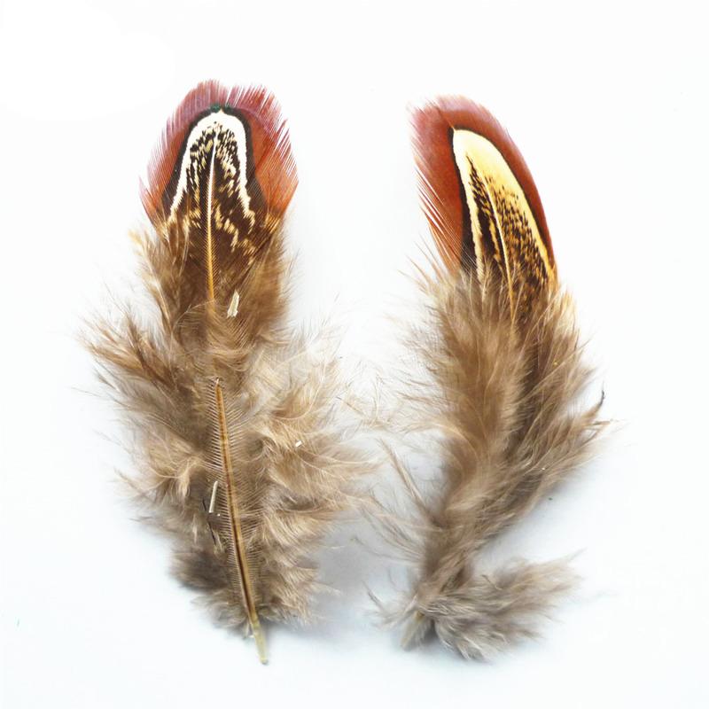 20PCS Natural Colorful Small Ringneck Pheasant Feathers for Crafts 3-7cm Earrings Jewelry Creation Carnaval Assesoires Plumes