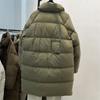Autumn Winter Down Jacket Women's Mid Length Stand Up Collar Thickened Jackets