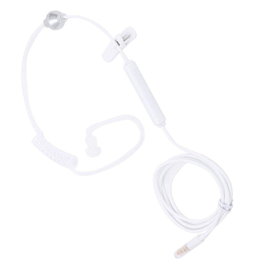 Air Conduit Earphone Single Earbud Spiral Tube Stereo Line Control Type Universal for Smart Phone