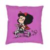 Humor Manga Mafalda Cushion Cover Sofa Home Decorative Quino Argentina Cartoon Square Throw Pillow Cover 40x40