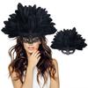 Gifts Novelty Feather Masquerade Mask Detachable Hyperbole Carnival Masquerade Mask Feather Lily Half-face Masks