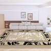 Modern French Loop Pile Carpet: Oriental Design for Living Room, Bedroom, Study, or Bedside