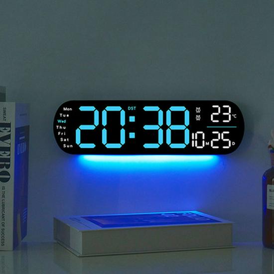 LED Acrylic Countdown Timer Gym Wall Clock - Large Decorative Hanging Electronic Clock for Living Room