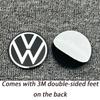 HLSRM1 4Pcs 56mm 60mm 65mm New model 3D Car Wheel Stickers Center Hub Cap Emblem Badge Decal For VW GTI Polo Golf 4 5 6 7 Passat