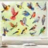 Spring 2026 New Arrival Colorful Hummingbird Butterfly Flowers Static Cling Window Stickers Removable Decals for Home Decor