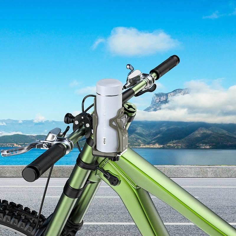 Secure Locking Bike Cup Mount Adjustable 50-90mm Width Water Container Holder Suitable for Motorcycles Strollers Bike