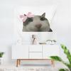 Aertemisi Coquette Cat Meme Tapestry Wall Hanging Art for Bedroom Living Room College Dorm Party Backdrop Home Decoration