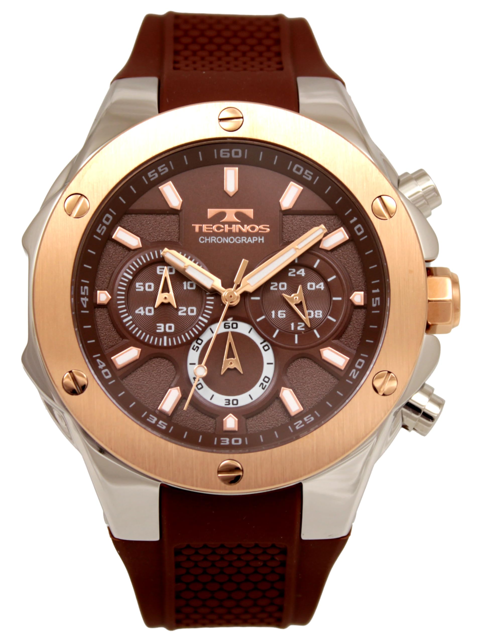 

Technos T6C22PA Brown Chronograph Watch Men s