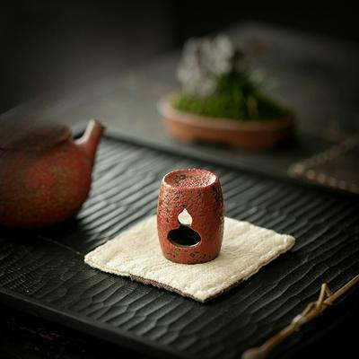 Retro Zen Ceramic Lid Rest Zisha Teapot Cover Stand Gaiwan Lid Holder Mini Ornament Kung Fu Tea Set Accessory Decor