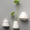 6 szt./zestaw Doniczka Magnetyczna Artykuły Gospodarstwa Domowego Mini Wazon Naklejka na Lodówkę Biała Porcelana Magnetyczny Wazon 3D Bez Roślin