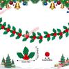 Christmas Theme Jewelry Store Decoration: Felt Garland & Tree Banner for Wall