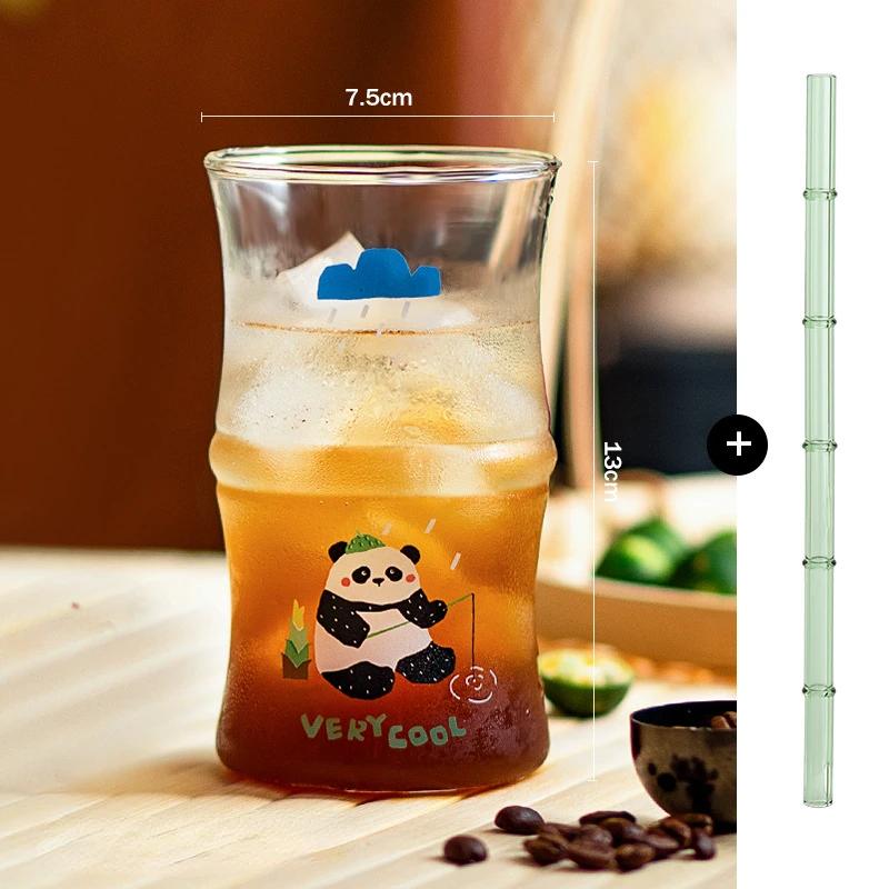 

Стакан для холодного кофе с соломинкой, стакан для эспрессо, бокал для вина, кружка, стаканы для виски, стаканы для воды, кружки, чашки, пиво, милая посуда для чая, посуда для напитков, боба со льдом 400ml