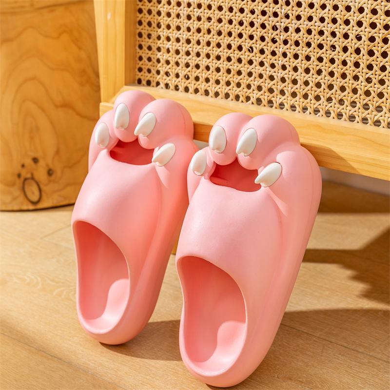 

WTEMPO женские тапочки с кошачьими когтями для мужчин и девочек, летние и весенние уличные шлепанцы, парная обувь с забавными животными, оптовая продажа, дропшиппинг 36-37