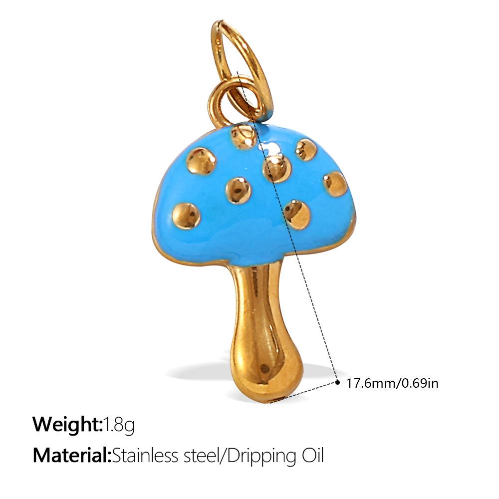 European and American creative colorful and diverse DIY pendant stainless steel plated 18K gold versatile pendant collection