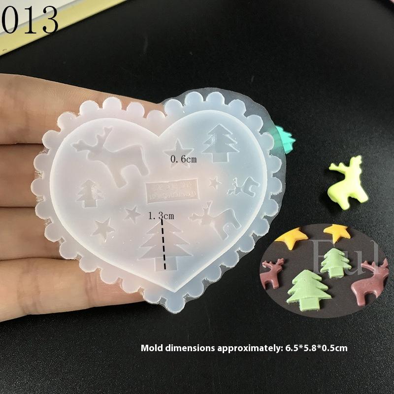 1Pcs Silicone Nail Mold Christmas Snowflakes Butterfly Flower 3D Relief Nail Template Nail Art Decorations Nail Art Mold