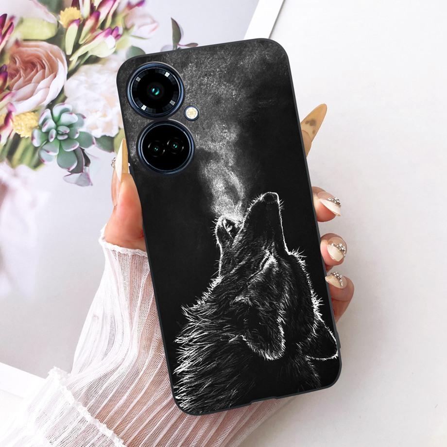 For Tecno Camon 19 Pro 19 Neo Camon19 4G Phone Case Matte Soft TPU Bumper Cover Cool Cartoon Luxury Butterfly Flower Funda