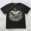 Luna Moth Shirt, Mystic Moth Graphic Tee, Celestial Insect ArT Shirt, Gothic Nature T Shirt, Cottagecore Moon Moth Tee
