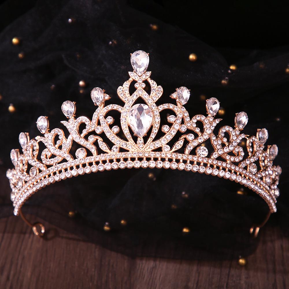 DIEZI 11 Farben Barock Luxus Opal Strass Kristall Tiara Für Frauen Hochzeitsparty Elegant Braut Braut Krone Haarschmuck