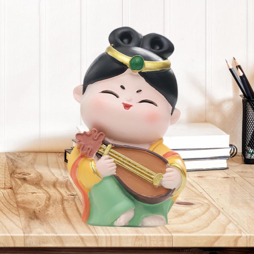 Bedroom Office Car Ornament Creative Chinese Doll Gift Desk Bookshelf Small Decor Souvenir