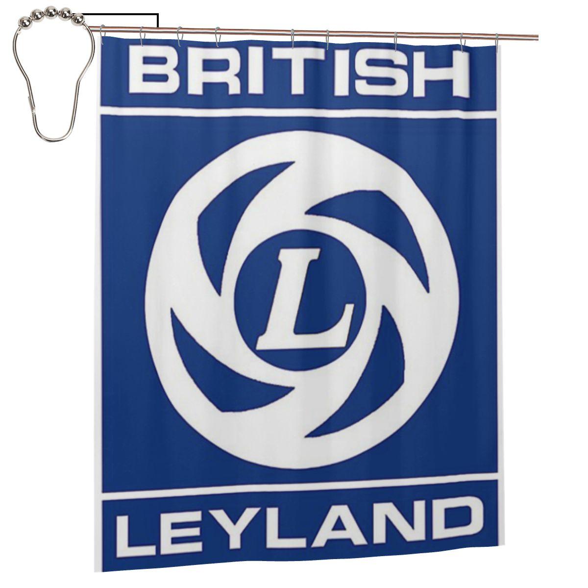 British Leyland Logo Shower Curtain Bathroom Polyester Waterproof Bath Curtains With Hooks W60H190(CM)-1 Pcs