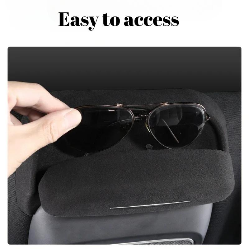 Car Glasses Box Suede Sunroof Sunglasses Case Glasses Storage Holder Car Interior Accessories For Xpeng G6 2023 2024