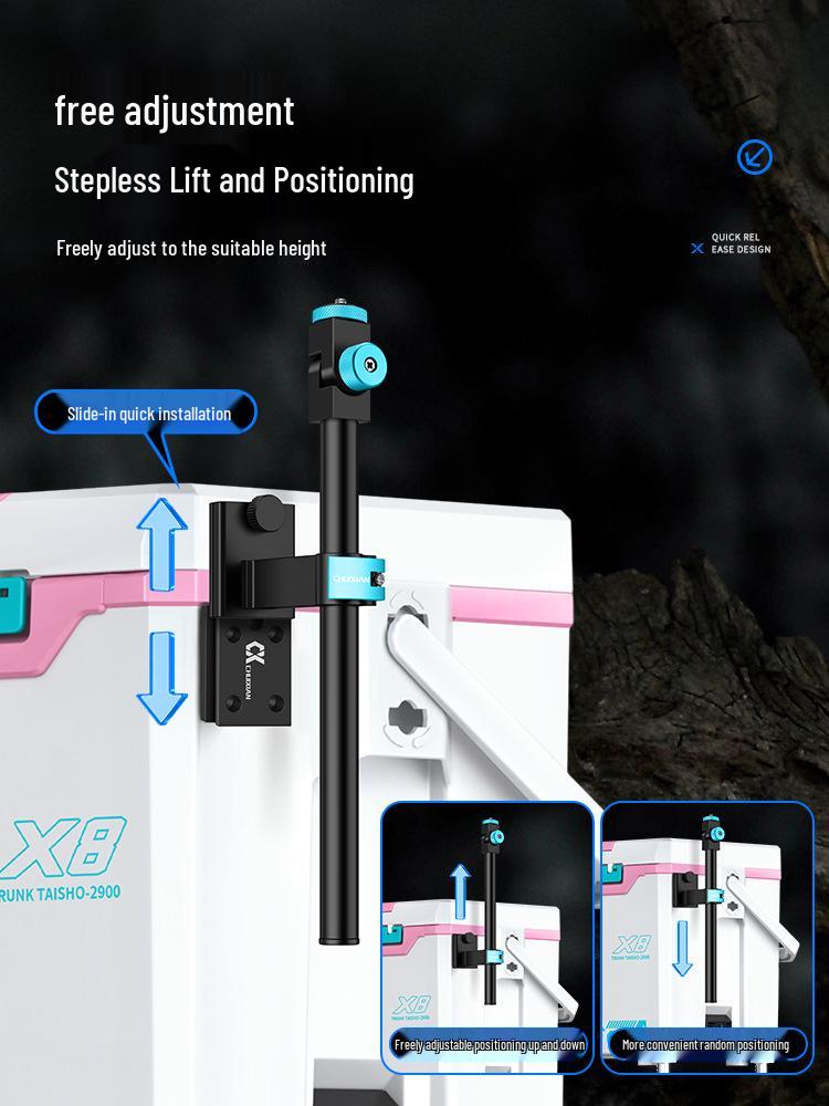 Multi-Functional Night Fishing and Broadcast Light Stand