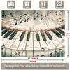 Melodic Piano Tapestry, Whimsical Scene of Piano Keys with Swirling Musical Notes, Artistic Music-Themed Wall Art