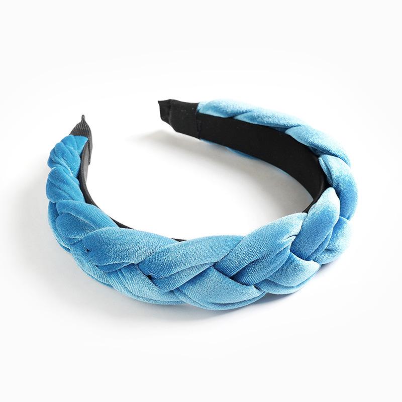 European and American Velvet Twist Braid Headband Collection