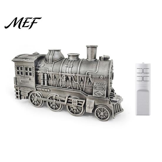Nighttime Humidifiers for Bedroom Vintage Steam Train Aroma Diffuser, 300ml Ultrasonic Cool Mist Humidifier with Dual Safe Mothers Babies LED Lights,