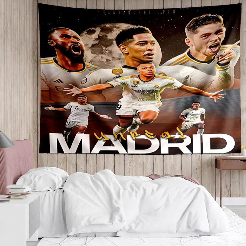 Kylian Mbappé Tapestry for Bedroom Aesthetic Classroom Tapestries Wall Hanging for Living Room Dorm Office,Ideal Creative Gift