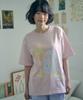 AMBLER Cozy Kitchen Graphic Short Sleeve T-Shirt As1315 (Pink)