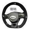 DIY Suede Car Steering Wheel Cover For Kia K5 GT GT-Line Sedan